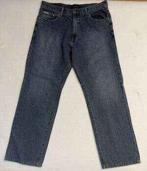 Calvin Klein Jeans Men’s Blue Denim Straight Leg Size 36 Waist See Measurements